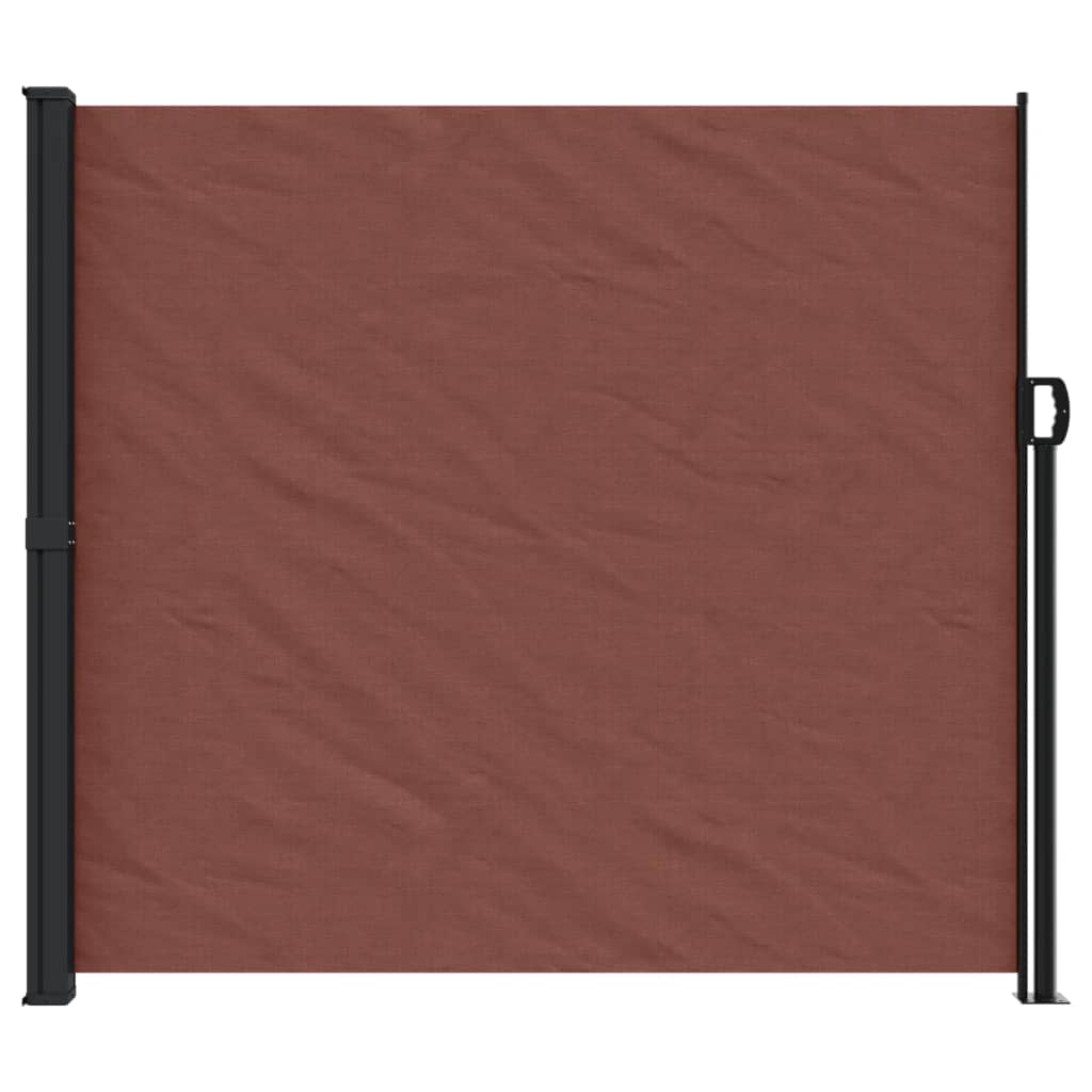 vidaXL Auvent latéral rétractable marron 180x500 cm