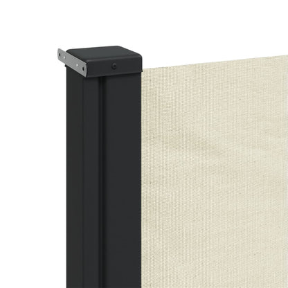 vidaXL Auvent latéral rétractable crème 120x600 cm