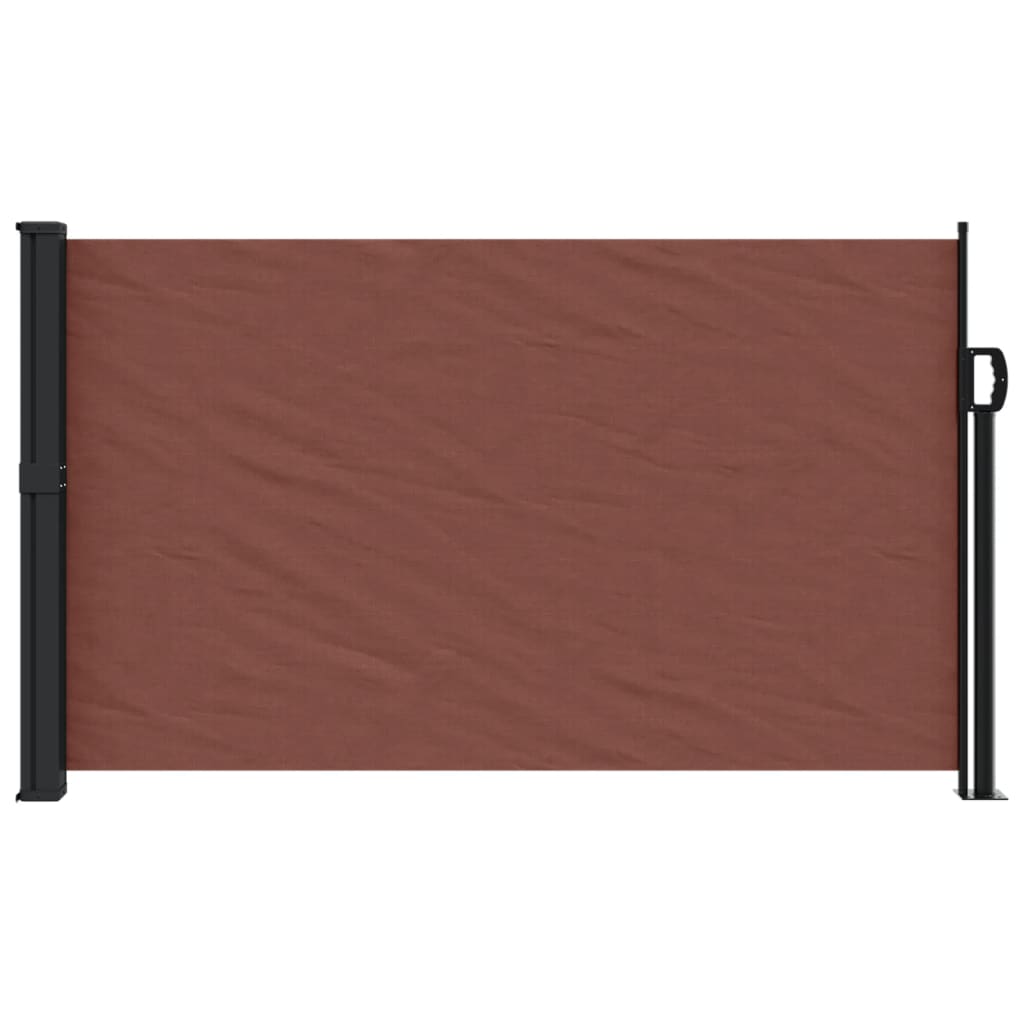 vidaXL Auvent latéral rétractable marron 120x600 cm