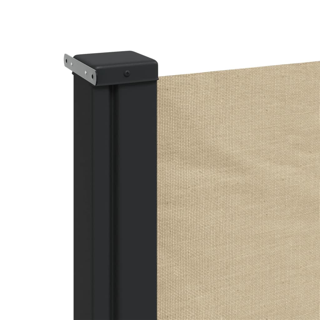 vidaXL Auvent latéral rétractable beige 120x600 cm