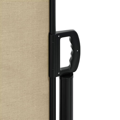 vidaXL Auvent latéral rétractable beige 120x600 cm