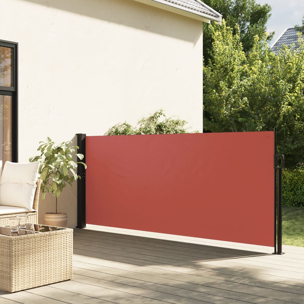 vidaXL Auvent latéral rétractable terre cuite 120x600 cm