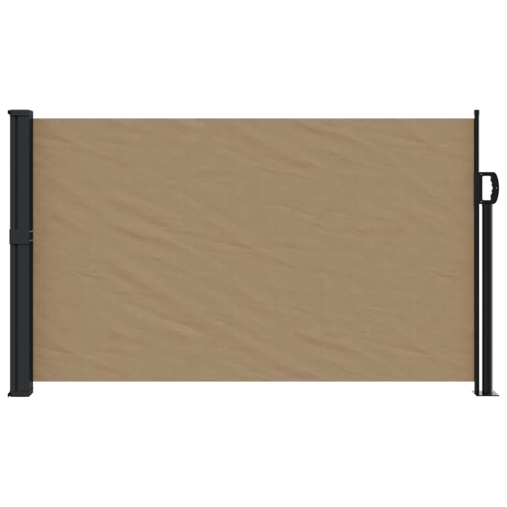 vidaXL Auvent latéral rétractable taupe 120x600 cm