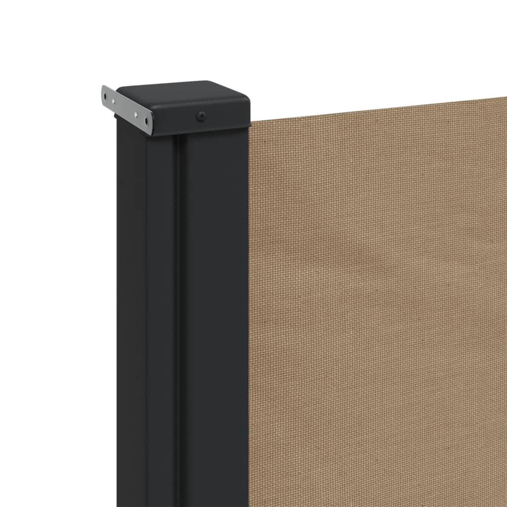 vidaXL Auvent latéral rétractable taupe 120x600 cm