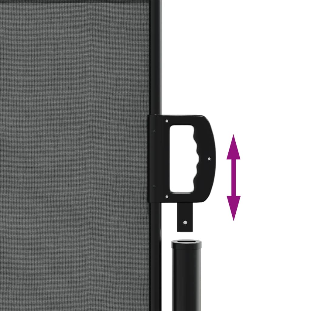 vidaXL Auvent latéral rétractable anthracite 120x600 cm