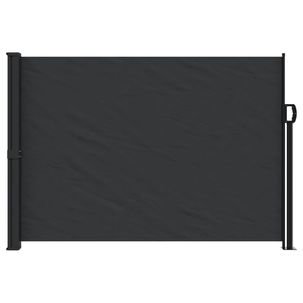 vidaXL Auvent latéral rétractable noir 140x600 cm