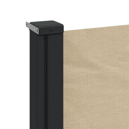 vidaXL Auvent latéral rétractable beige 140x600 cm