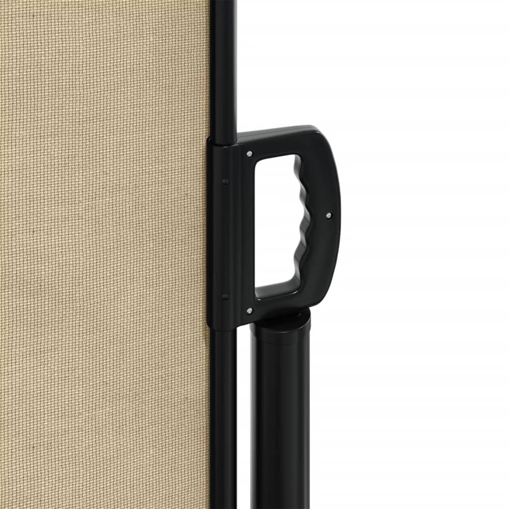 vidaXL Auvent latéral rétractable beige 140x600 cm