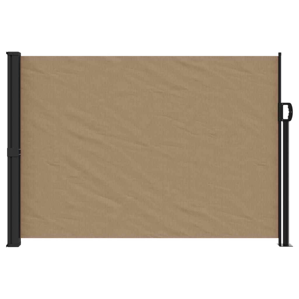 vidaXL Auvent latéral rétractable taupe 140x600 cm