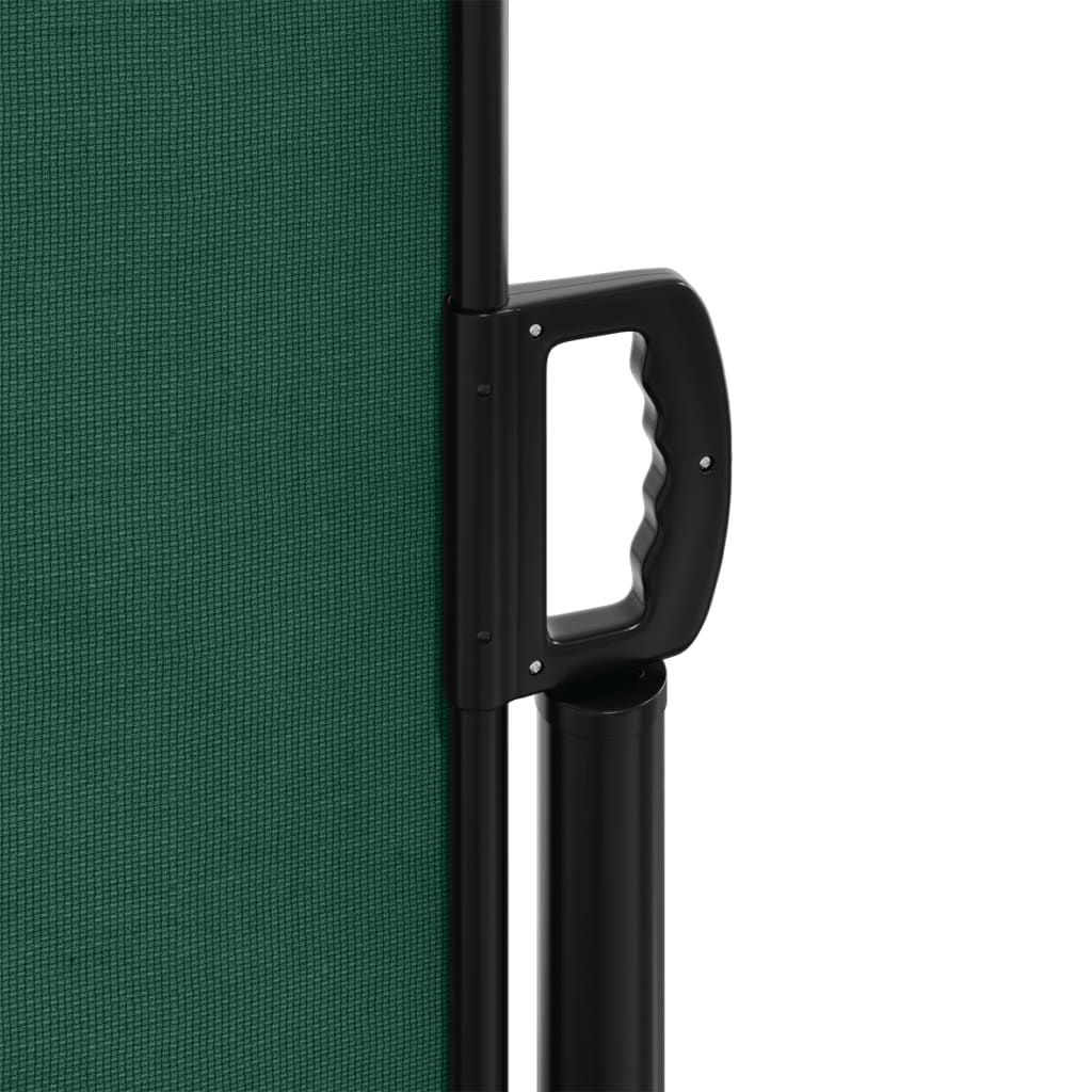 vidaXL Auvent latéral rétractable vert foncé 140x600 cm