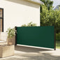 vidaXL Auvent latéral rétractable vert foncé 140x600 cm