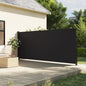 vidaXL Auvent latéral rétractable noir 160x600 cm