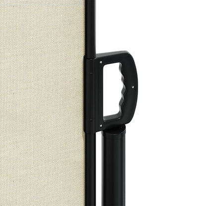 vidaXL Auvent latéral rétractable crème 160x600 cm