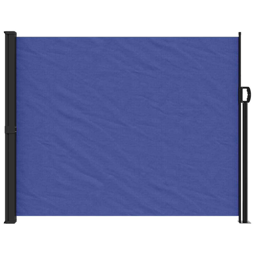 vidaXL Auvent latéral rétractable bleu 160x600 cm