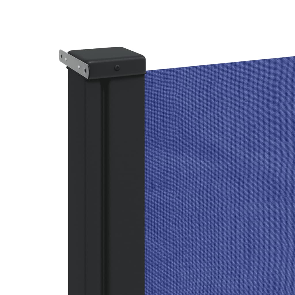 vidaXL Auvent latéral rétractable bleu 160x600 cm