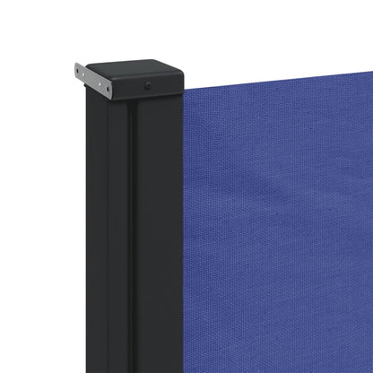 vidaXL Auvent latéral rétractable bleu 160x600 cm