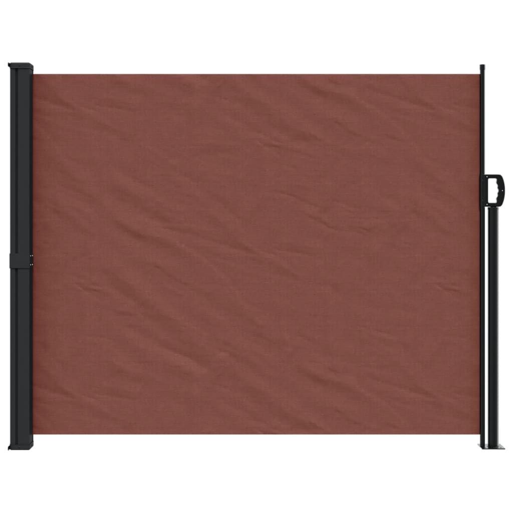 vidaXL Auvent latéral rétractable marron 160x600 cm