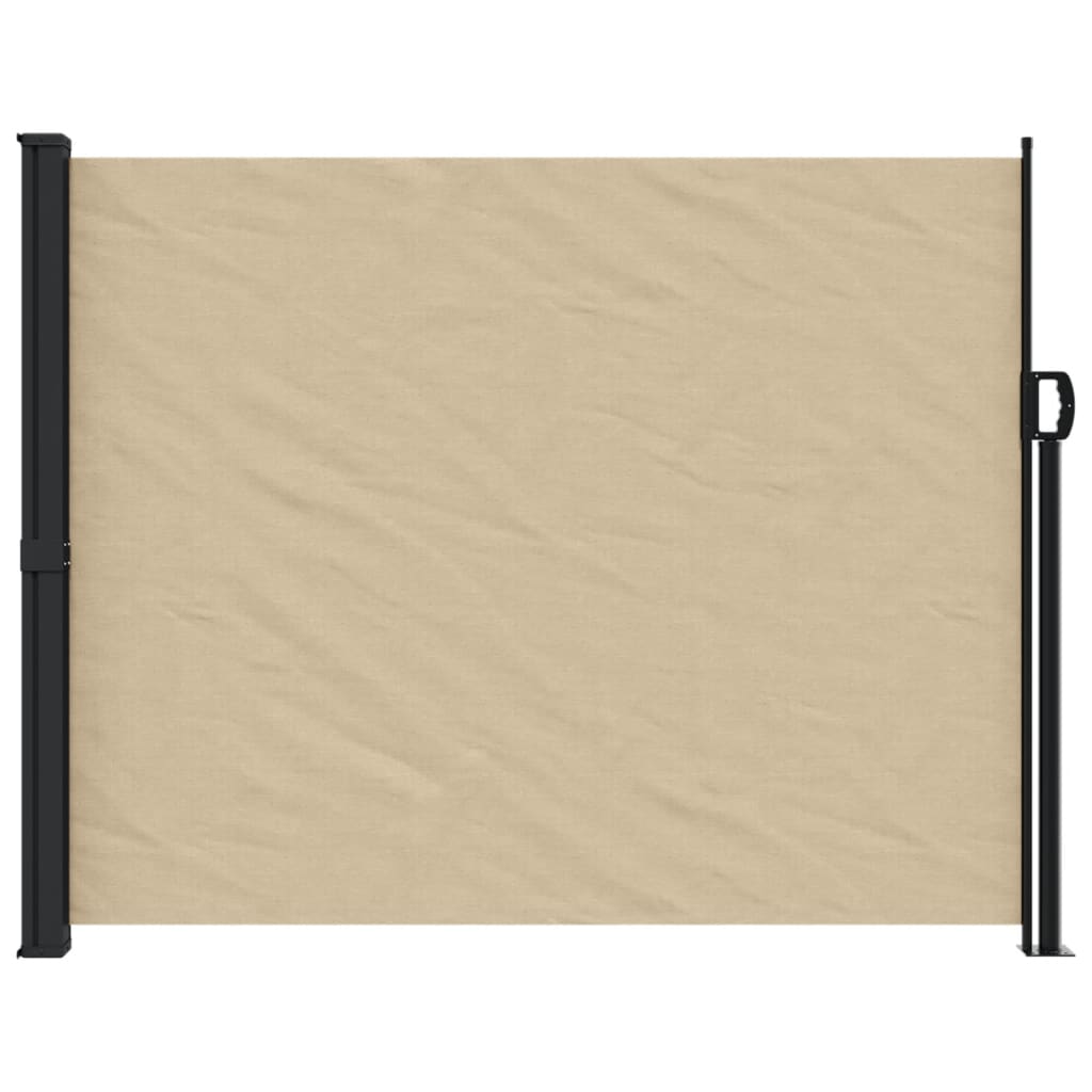 vidaXL Auvent latéral rétractable beige 160x600 cm