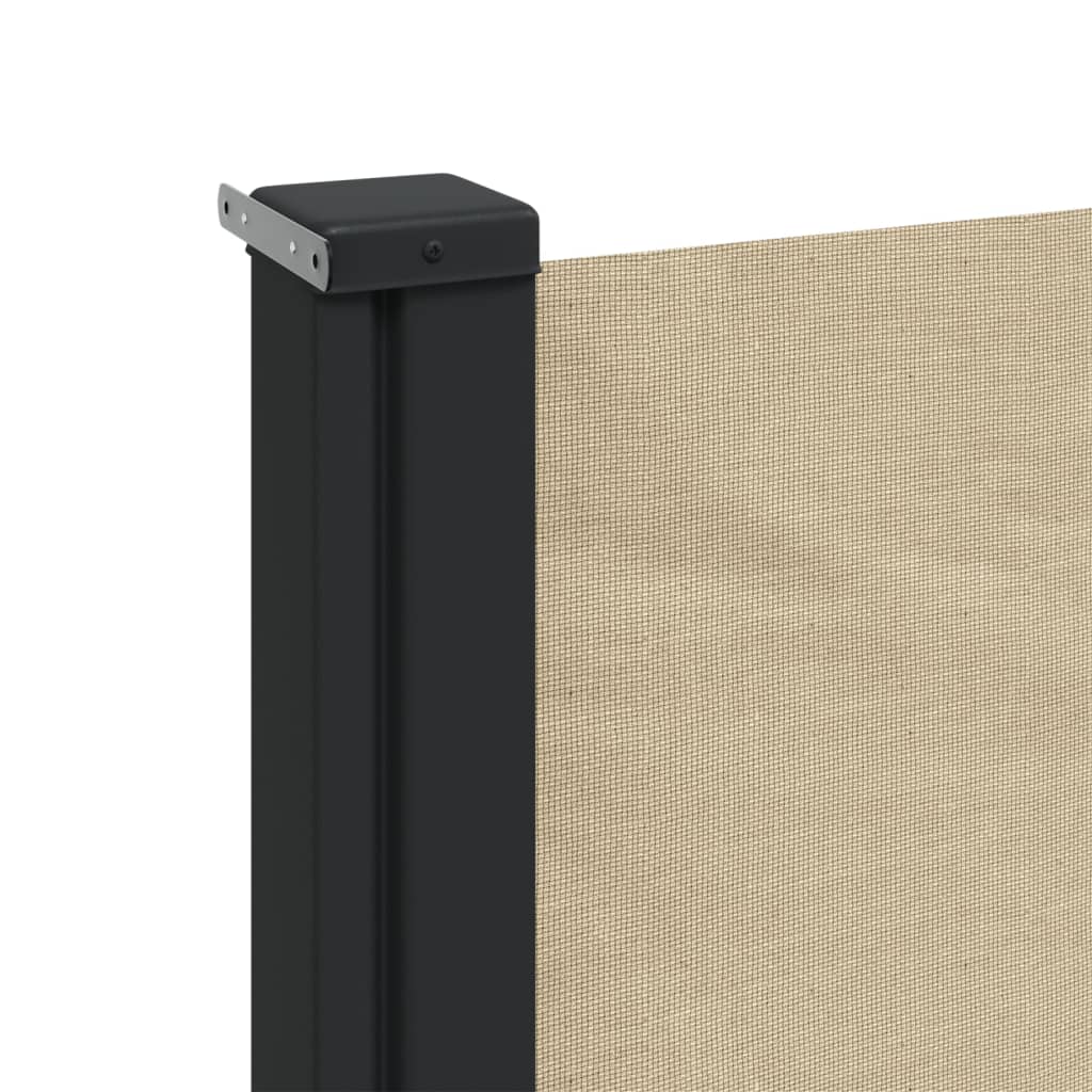 vidaXL Auvent latéral rétractable beige 160x600 cm