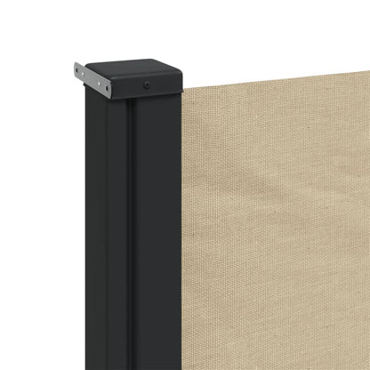 vidaXL Auvent latéral rétractable beige 160x600 cm