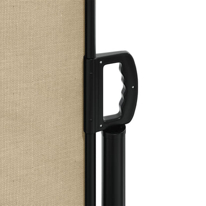 vidaXL Auvent latéral rétractable beige 160x600 cm