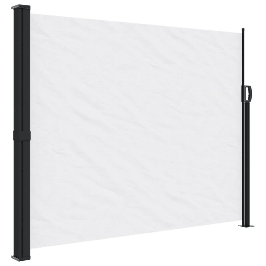 vidaXL Auvent latéral rétractable blanc 160x600 cm