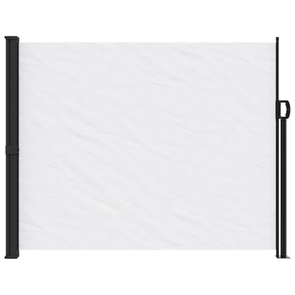 vidaXL Auvent latéral rétractable blanc 160x600 cm