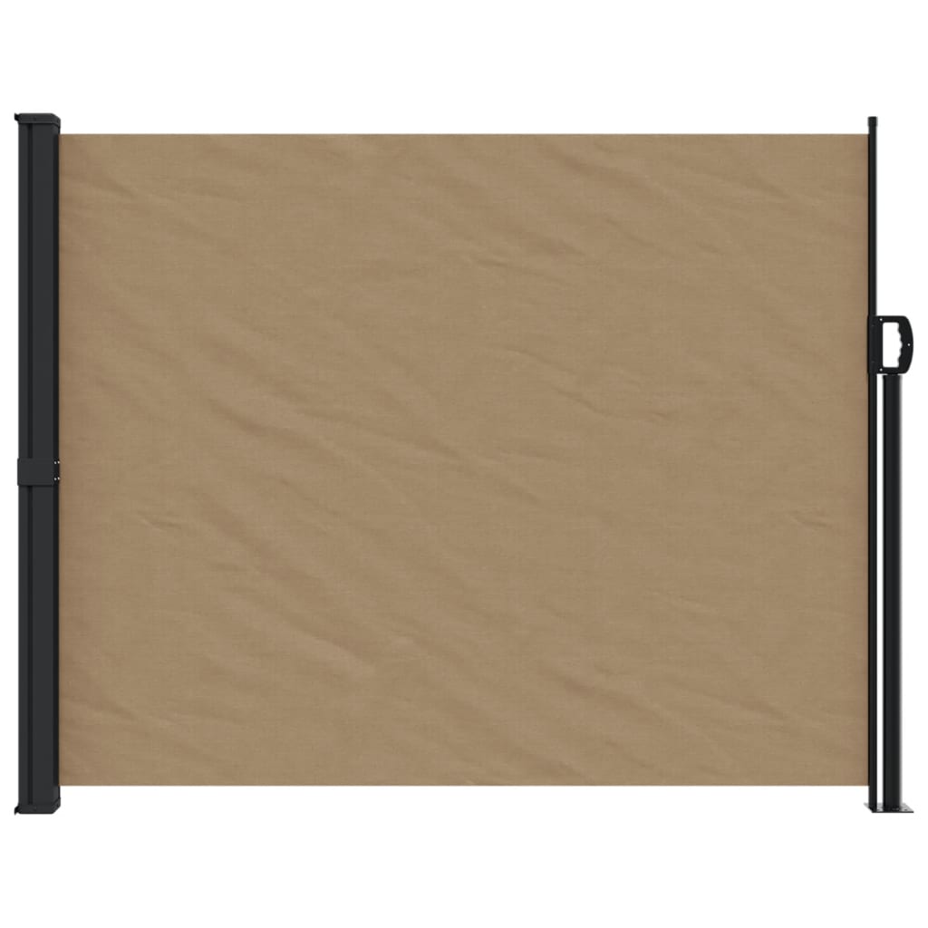 vidaXL Auvent latéral rétractable taupe 160x600 cm