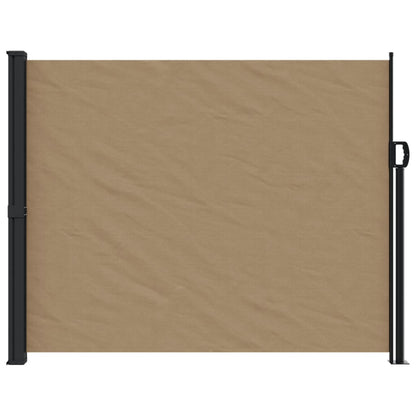 vidaXL Auvent latéral rétractable taupe 160x600 cm