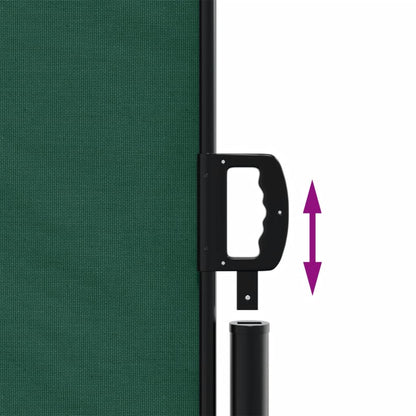 vidaXL Auvent latéral rétractable vert foncé 160x600 cm