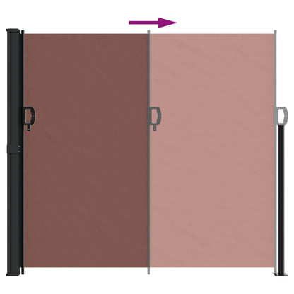vidaXL Auvent latéral rétractable marron 180x600 cm