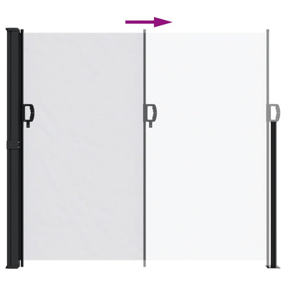 vidaXL Auvent latéral rétractable blanc 180x600 cm