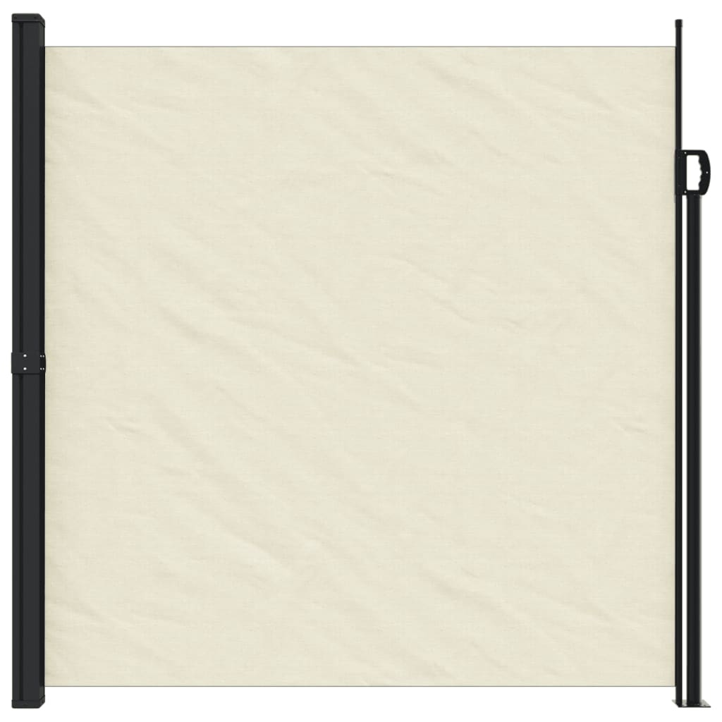 vidaXL Auvent latéral rétractable crème 200x600 cm