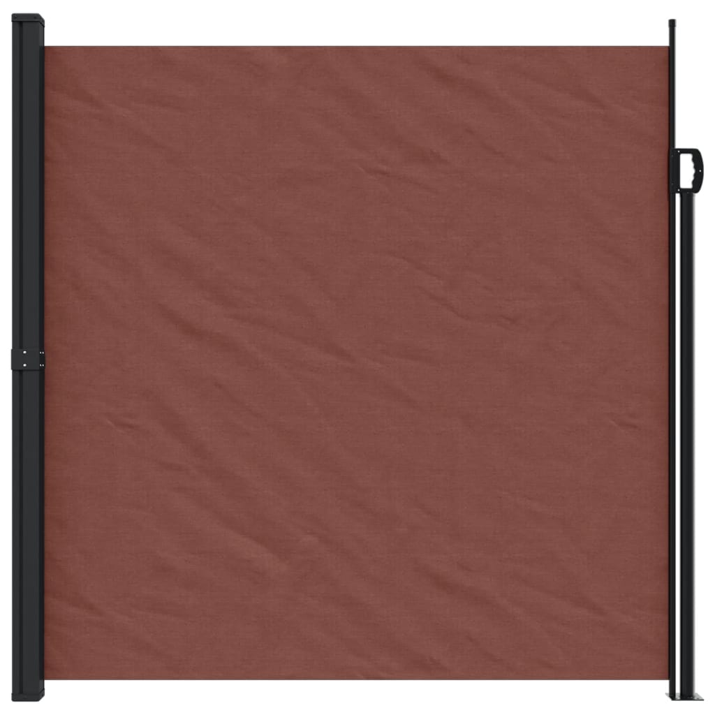 vidaXL Auvent latéral rétractable marron 200x600 cm