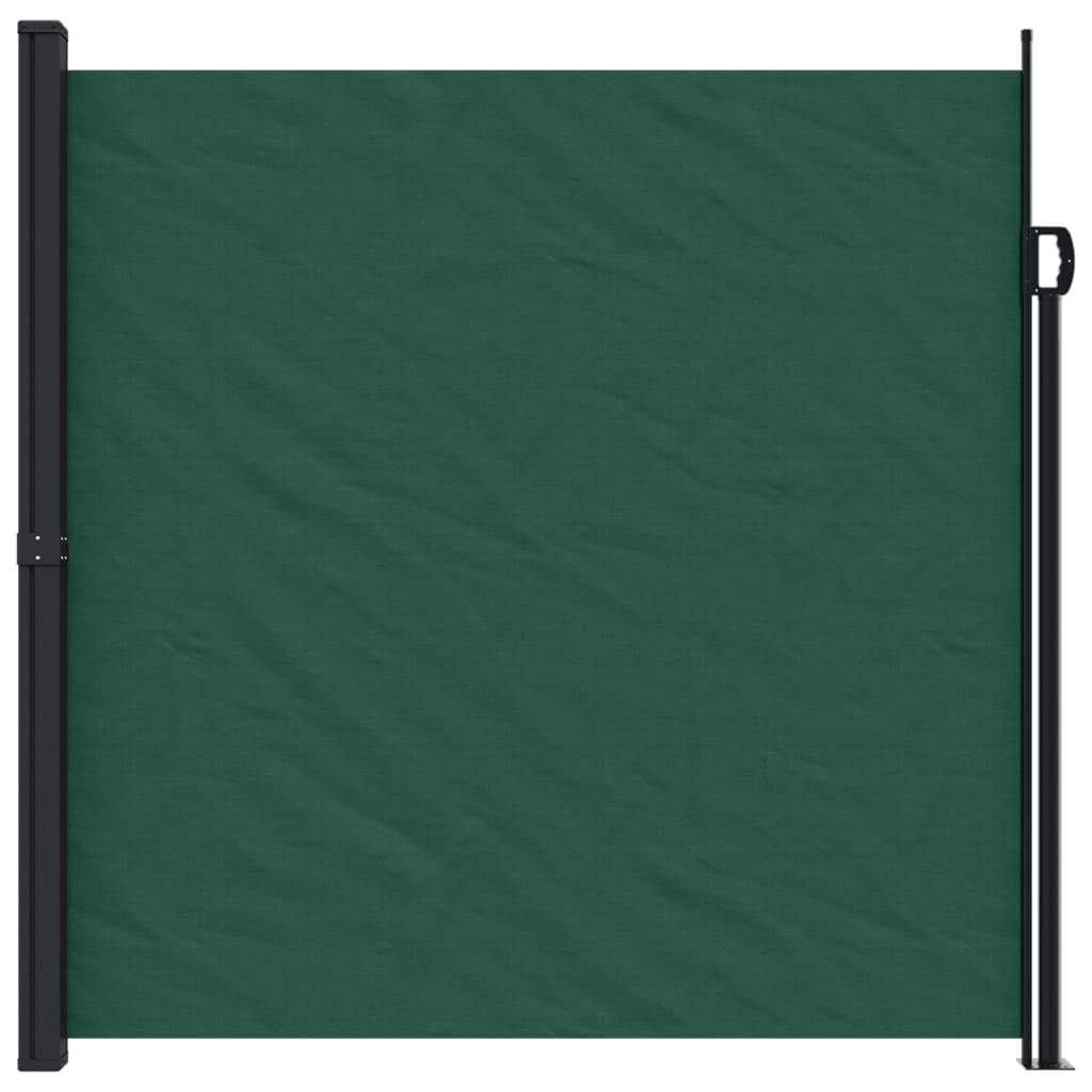 vidaXL Auvent latéral rétractable vert foncé 200x600 cm