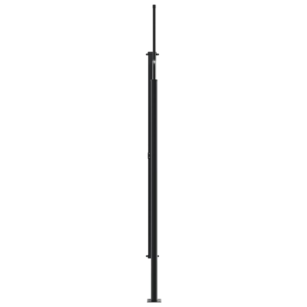 vidaXL Auvent latéral rétractable marron 220x600 cm