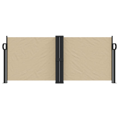 vidaXL Auvent latéral rétractable beige 100x600 cm