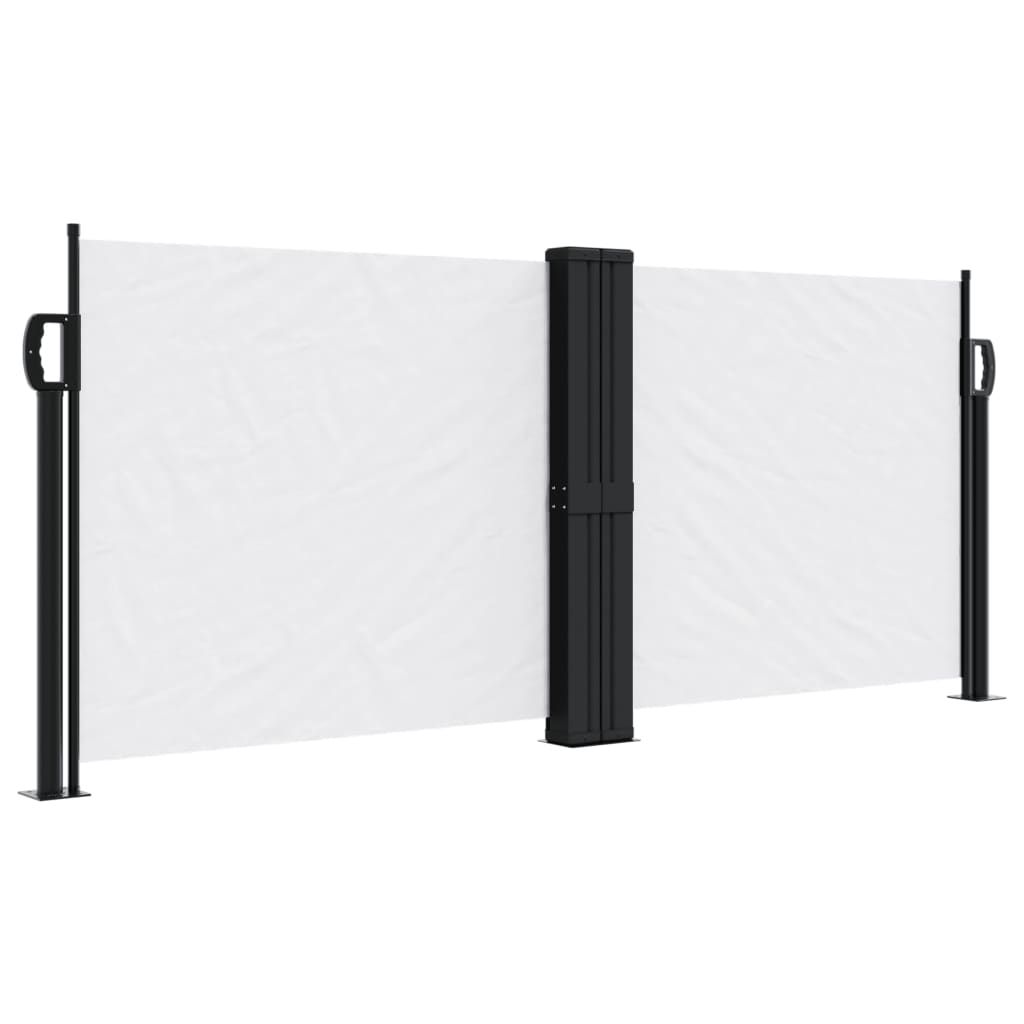 vidaXL Auvent latéral rétractable blanc 100x600 cm