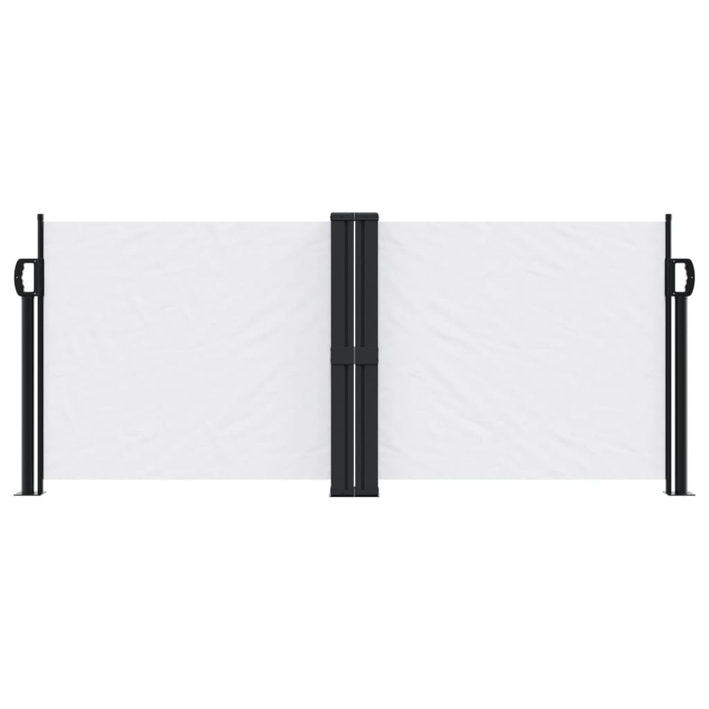 vidaXL Auvent latéral rétractable blanc 100x600 cm