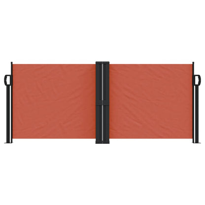 vidaXL Auvent latéral rétractable terre cuite 100x600 cm