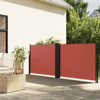 vidaXL Auvent latéral rétractable terre cuite 100x600 cm