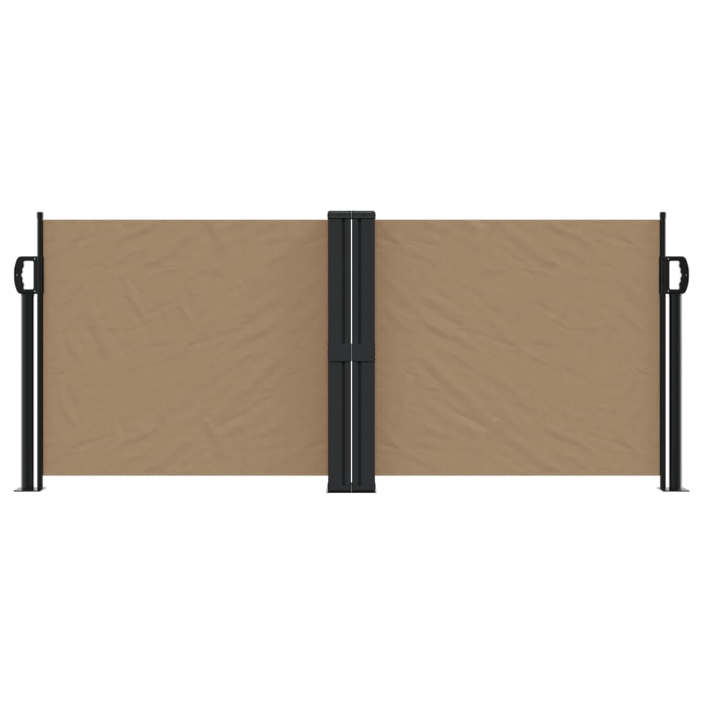 vidaXL Auvent latéral rétractable taupe 100x600 cm
