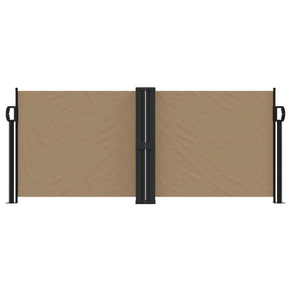 vidaXL Auvent latéral rétractable taupe 100x600 cm