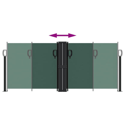 vidaXL Auvent latéral rétractable vert foncé 100x600 cm