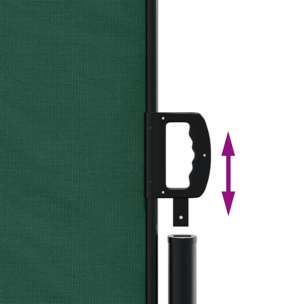 vidaXL Auvent latéral rétractable vert foncé 100x600 cm