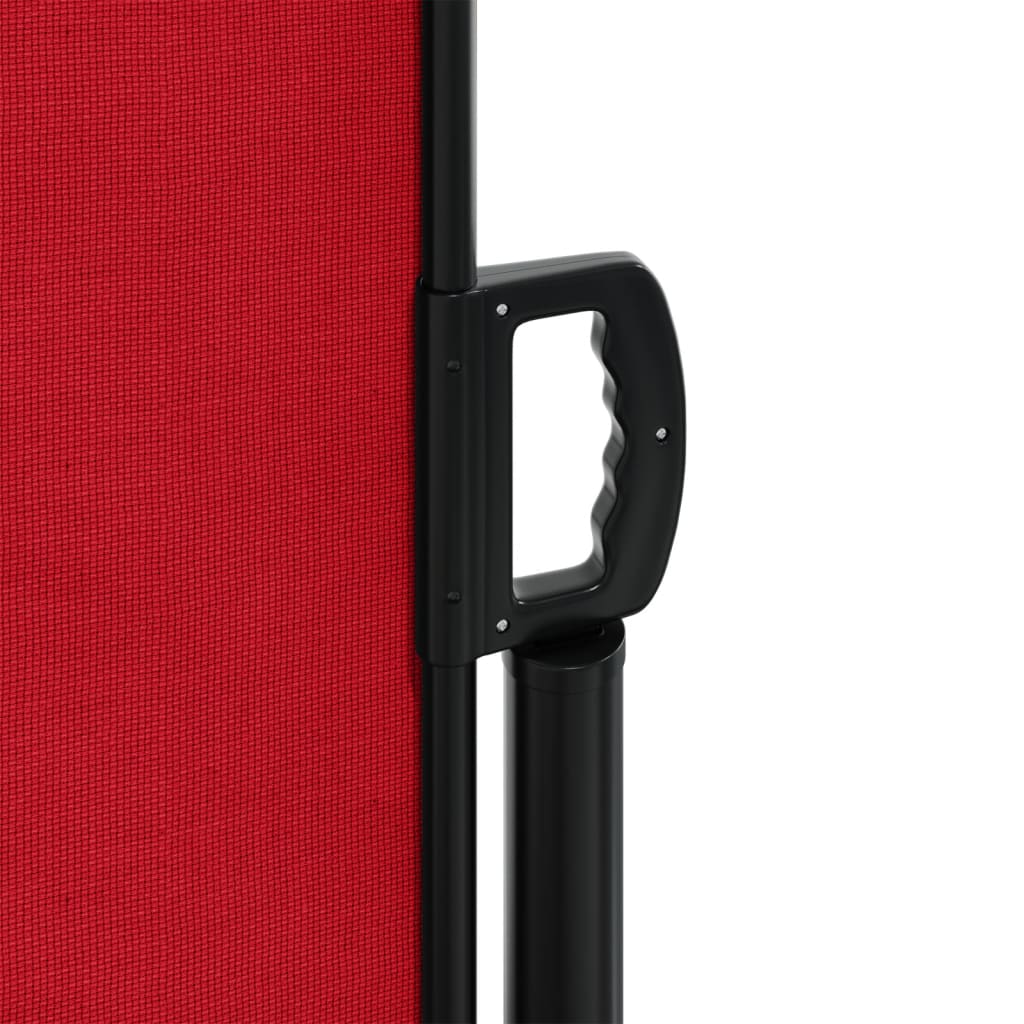 vidaXL Auvent latéral rétractable rouge 120x600 cm