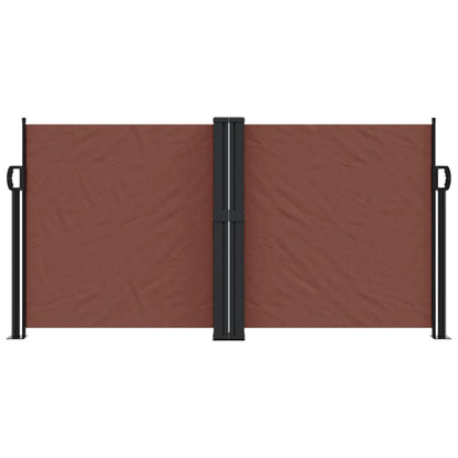 vidaXL Auvent latéral rétractable marron 120x600 cm
