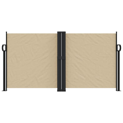 vidaXL Auvent latéral rétractable beige 120x600 cm