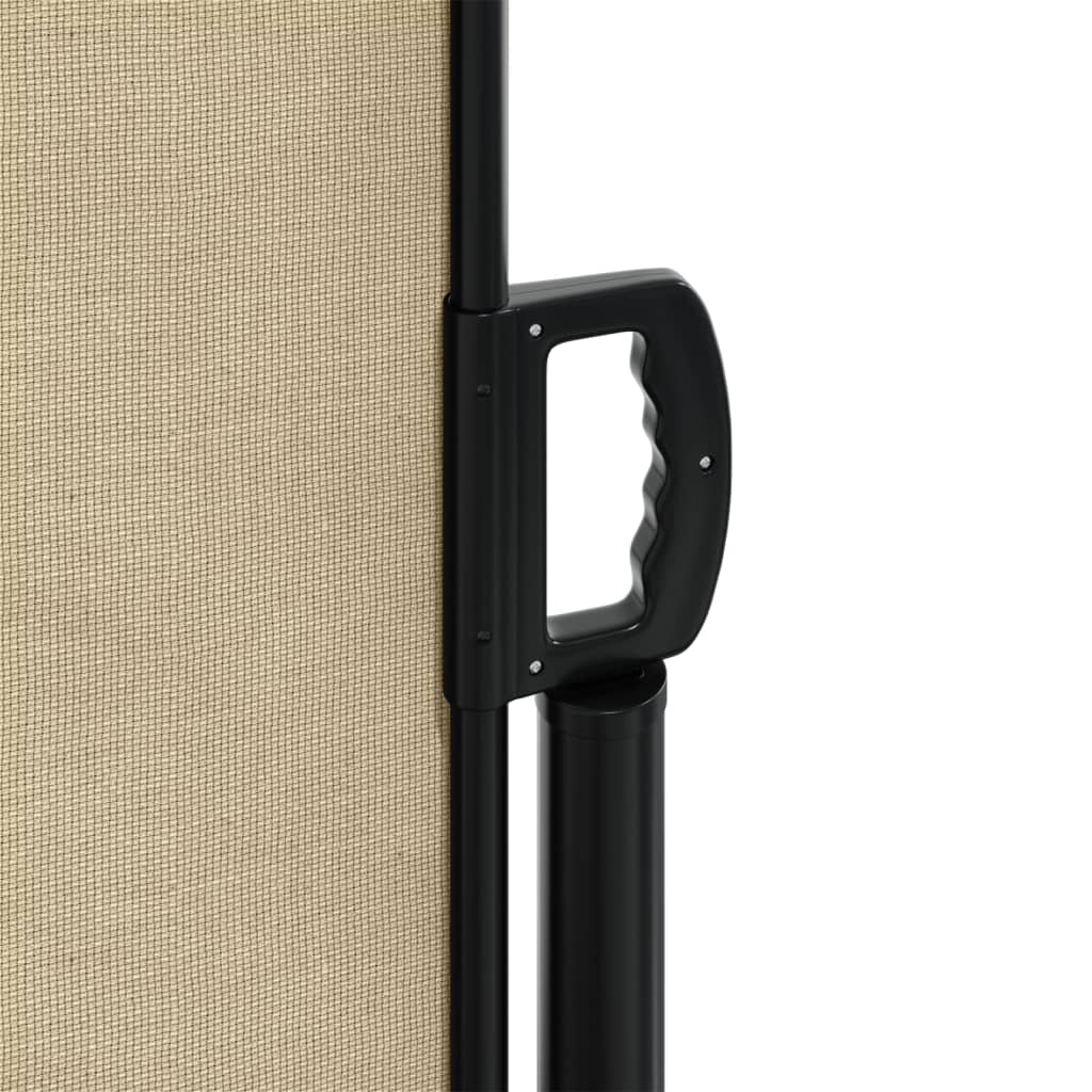 vidaXL Auvent latéral rétractable beige 120x600 cm