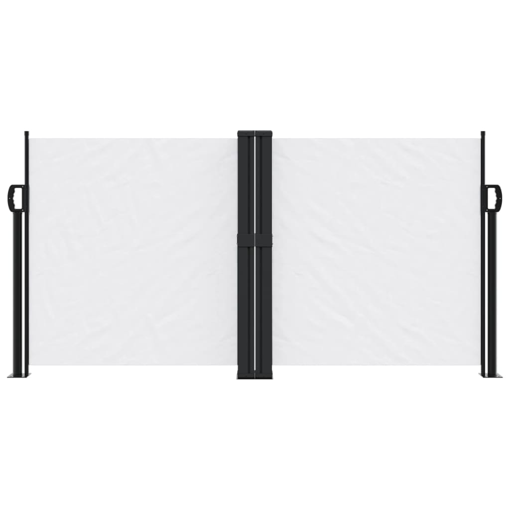 vidaXL Auvent latéral rétractable blanc 120x600 cm
